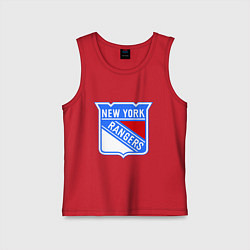 Майка детская хлопок New York Rangers, цвет: красный