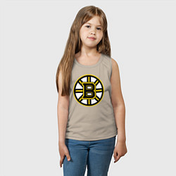 Майка детская хлопок Boston Bruins, цвет: миндальный — фото 2