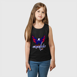 Майка детская хлопок Washington Capitals: Ovechkin, цвет: черный — фото 2