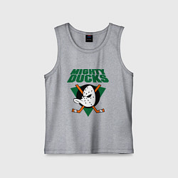 Майка детская хлопок Anaheim Mighty Ducks, цвет: меланж
