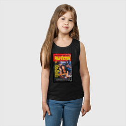 Майка детская хлопок Pulp Fiction Cover, цвет: черный — фото 2