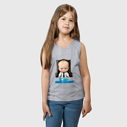 Майка детская хлопок Boss Baby, цвет: меланж — фото 2