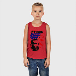 Майка детская хлопок Mike Tyson: USA Boxing, цвет: красный — фото 2