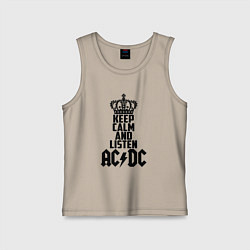 Детская майка Keep Calm & Listen AC/DC