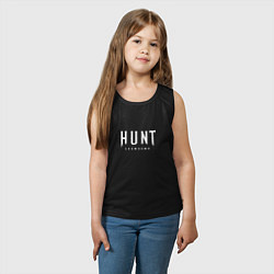 Майка детская хлопок Hunt: Showdown White Logo, цвет: черный — фото 2