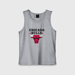 Майка детская хлопок Chicago Bulls, цвет: меланж