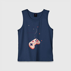 Майка детская хлопок Perfect Team: Player 1, цвет: тёмно-синий