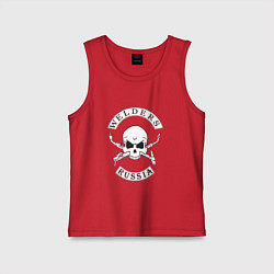 Майка детская хлопок Welders Russia, цвет: красный