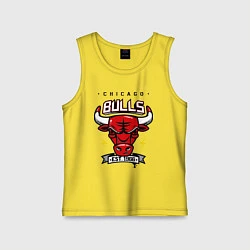 Майка детская хлопок Chicago Bulls est. 1966, цвет: желтый