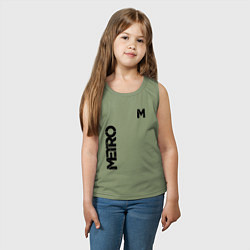 Майка детская хлопок METRO M, цвет: авокадо — фото 2