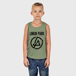 Майка детская хлопок Linkin Park, цвет: авокадо — фото 2