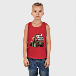 Майка детская хлопок GTA 5: Trevor, цвет: красный — фото 2