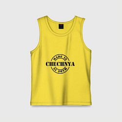 Майка детская хлопок Made in Chechnya, цвет: желтый