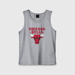 Майка детская хлопок CHICAGO BULLS, цвет: меланж