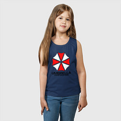 Майка детская хлопок UMBRELLA CORP, цвет: тёмно-синий — фото 2