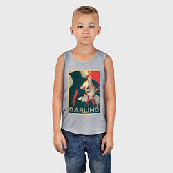 Майка детская хлопок Darling, цвет: меланж — фото 2