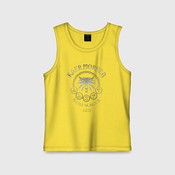 Майка детская хлопок ВЕДЬМАК, цвет: желтый