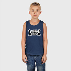 Майка детская хлопок Очень chess-ный человек, цвет: тёмно-синий — фото 2