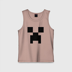 Майка детская хлопок Minecraft, цвет: пыльно-розовый