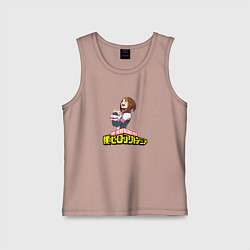 Майка детская хлопок MY HERO ACADEMIA, цвет: пыльно-розовый