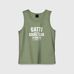 Майка детская хлопок Gatti Boxing Club, цвет: авокадо