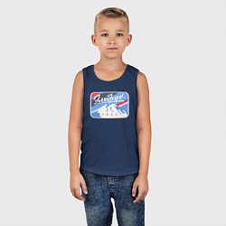 Майка детская хлопок Эльбрус 5642, цвет: тёмно-синий — фото 2