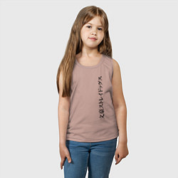 Майка детская хлопок Bungou Stray Dogs, цвет: пыльно-розовый — фото 2