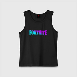 Майка детская хлопок FORTNITE 2, цвет: черный