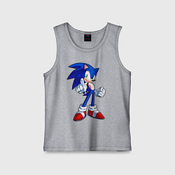 Майка детская хлопок SONIC, цвет: меланж