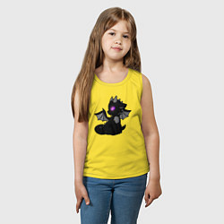 Майка детская хлопок Эндар дракон, цвет: желтый — фото 2