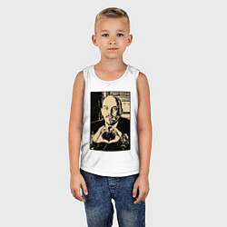 Майка детская хлопок Ленин Oko, цвет: белый — фото 2