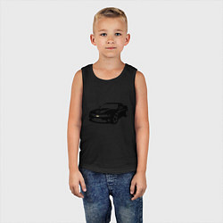 Майка детская хлопок Chevrolet Z, цвет: черный — фото 2