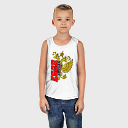 Майка детская хлопок Егор, цвет: белый — фото 2