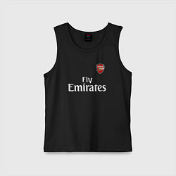 Майка детская хлопок ARSENAL, цвет: черный