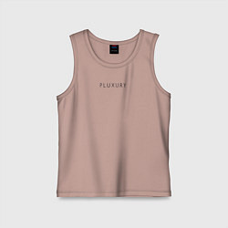Майка детская хлопок PLUXURY, цвет: пыльно-розовый