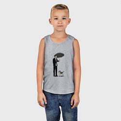 Майка детская хлопок John Wick, цвет: меланж — фото 2