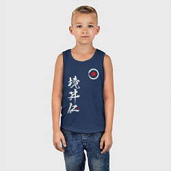 Майка детская хлопок Ghost of Tsushima, цвет: тёмно-синий — фото 2