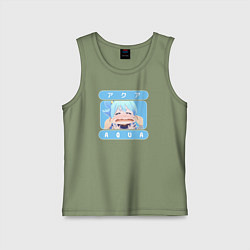 Майка детская хлопок Aqua, цвет: авокадо