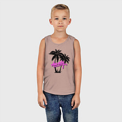 Майка детская хлопок GTA Vice City, цвет: пыльно-розовый — фото 2