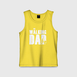 Майка детская хлопок Лучший папа, цвет: желтый