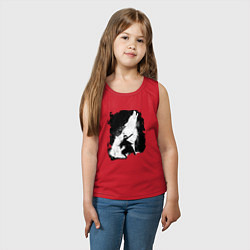 Майка детская хлопок DARK SOULS ТЁМНЫЕ ДУШИ, цвет: красный — фото 2