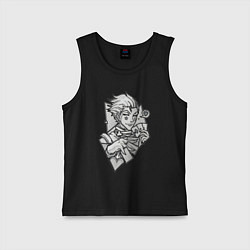 Майка детская хлопок Хисока hunter x хантер 2011, цвет: черный