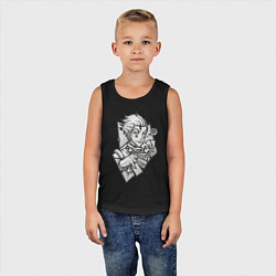 Майка детская хлопок Хисока hunter x хантер 2011, цвет: черный — фото 2