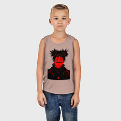 Майка детская хлопок Кровь Чосо Магическая Битва, цвет: пыльно-розовый — фото 2