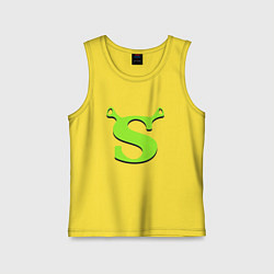 Майка детская хлопок Shrek: Logo S, цвет: желтый