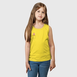 Майка детская хлопок Рагнар в кармане, цвет: желтый — фото 2