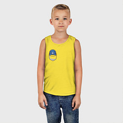 Майка детская хлопок Blind Isaac, цвет: желтый — фото 2