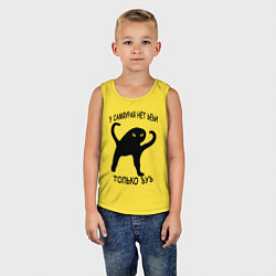 Майка детская хлопок ЪУЪ СЪУКА СО СМЫСЛОМ, цвет: желтый — фото 2