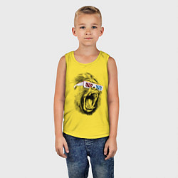 Майка детская хлопок Дикая горилла, цвет: желтый — фото 2