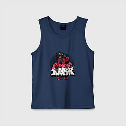 Майка детская хлопок Friday Night Funkin A G O T I, цвет: тёмно-синий